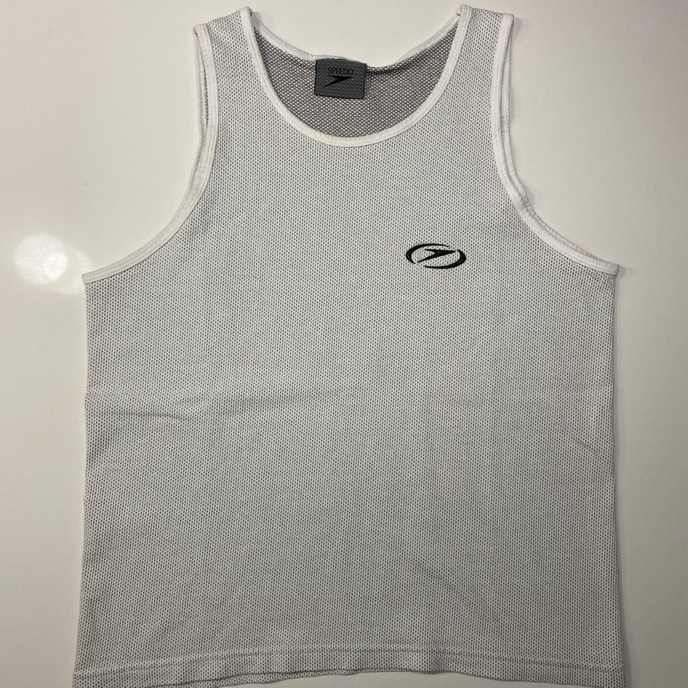 White Speedo Tank Top